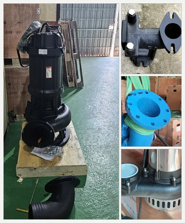 Bơm chìm thân gang và cút nối đường xả – bomchim.net