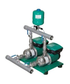 Hệ 2 bơm tăng áp biến tần PEROTAC 2IVT ống góp và bình tích áp – bomchim.net