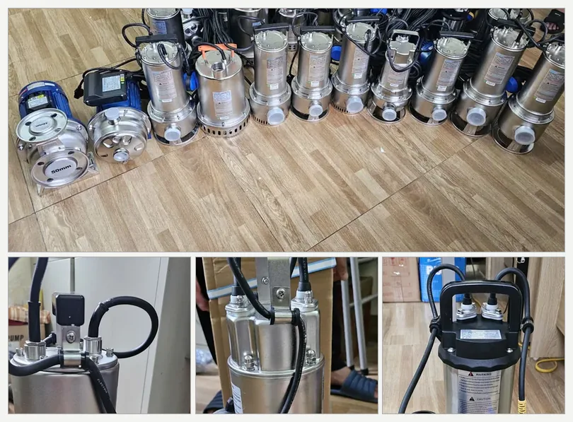 Nhiều kiểu và cỡ bơm chìm thân inox – bomchim.net