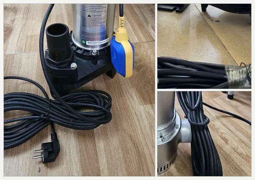 Phích cắm và cuộn cáp điện của bơm chìm – bomchim.net